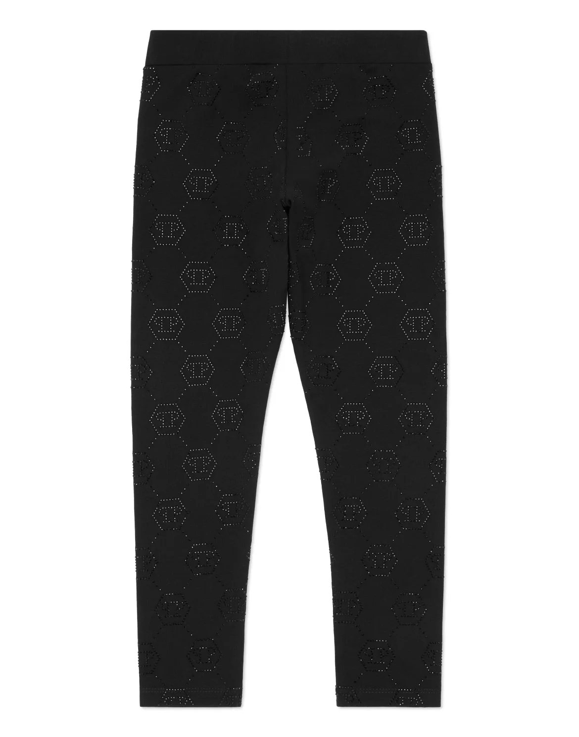Leggings Monogram Strass, цвет: Черный