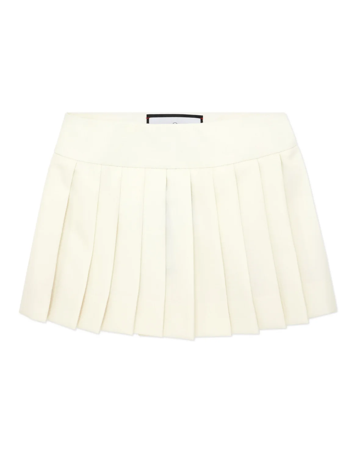 Wool Pleated Mini Skirt, цвет: Белый
