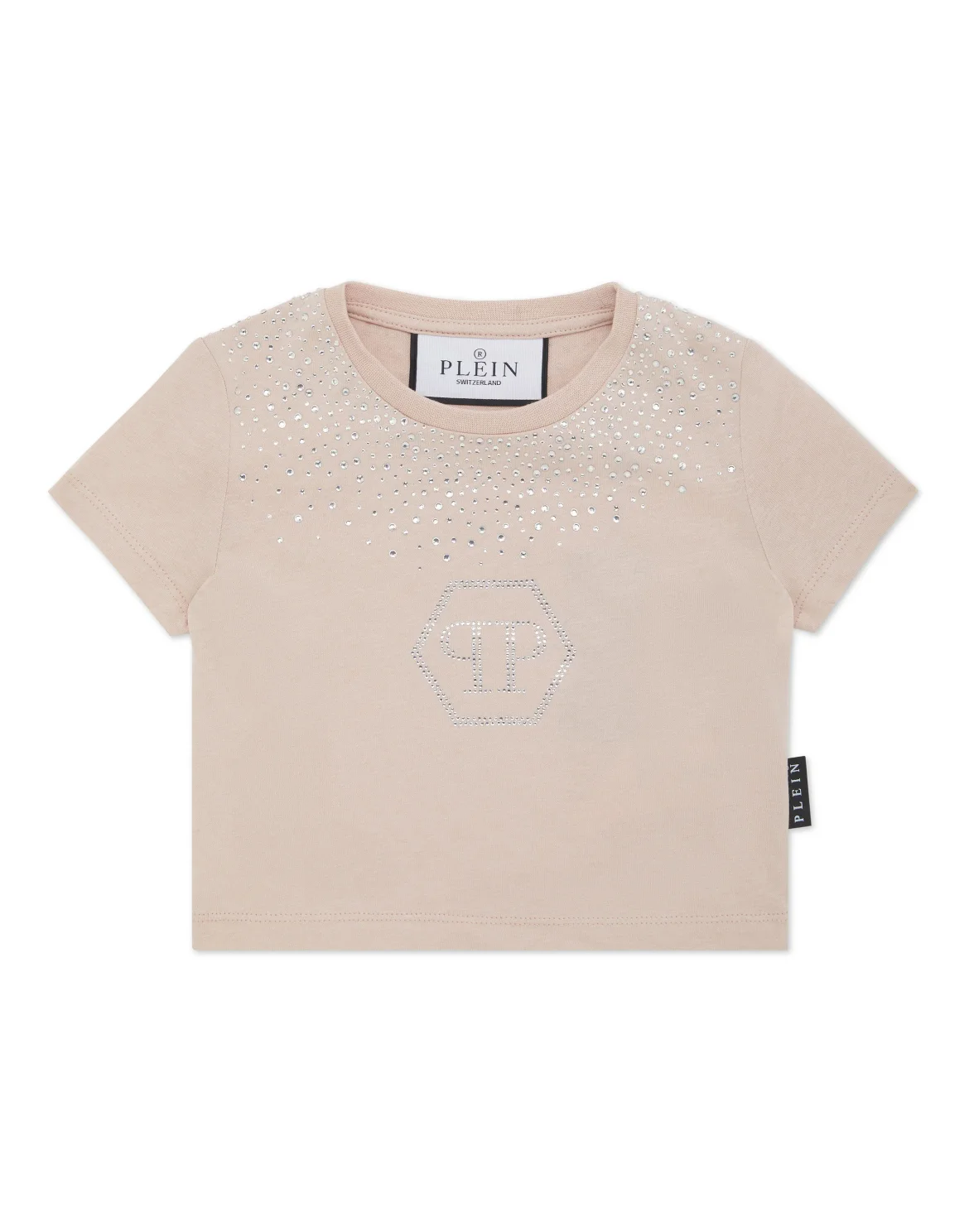 Cropped T-shirt Round Neck SS Pegasus, цвет: Розовый