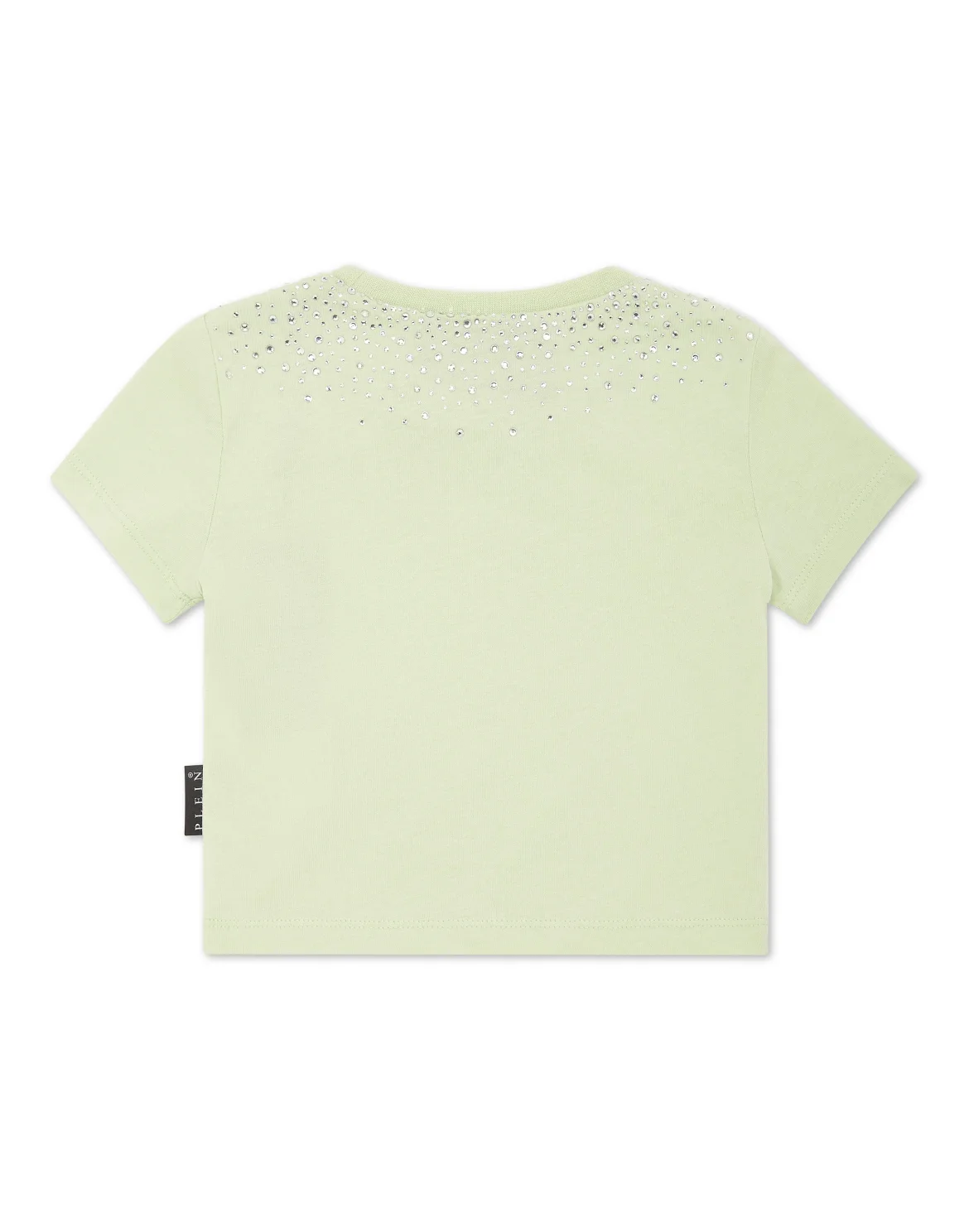 Cropped T-shirt Strass Round Neck SS Hexagon, цвет: Зеленый