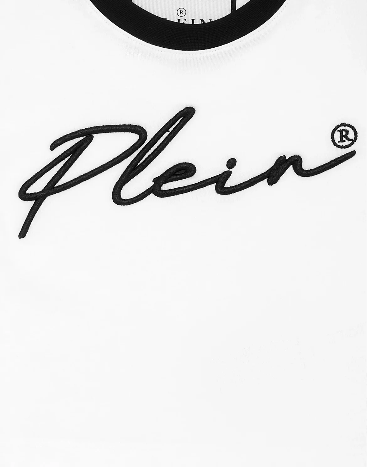 Cropped T-shirt Round Neck SS Signature, цвет: Белый