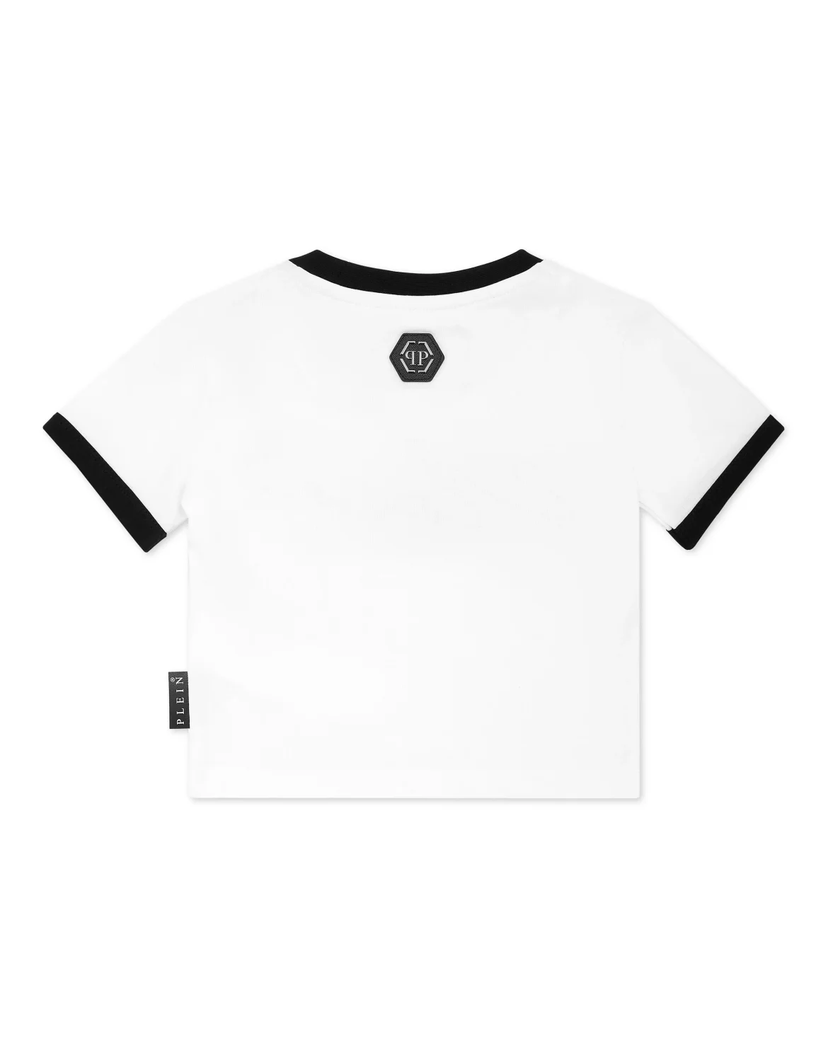 Cropped T-shirt Round Neck SS Signature, цвет: Белый