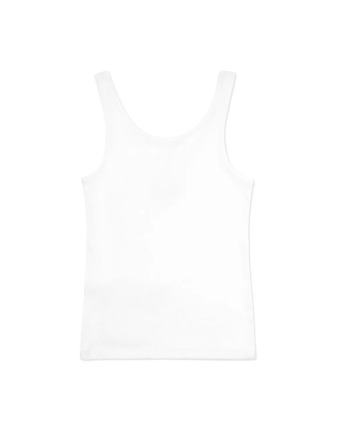 Jersey Rib Tank Top, цвет: Белый