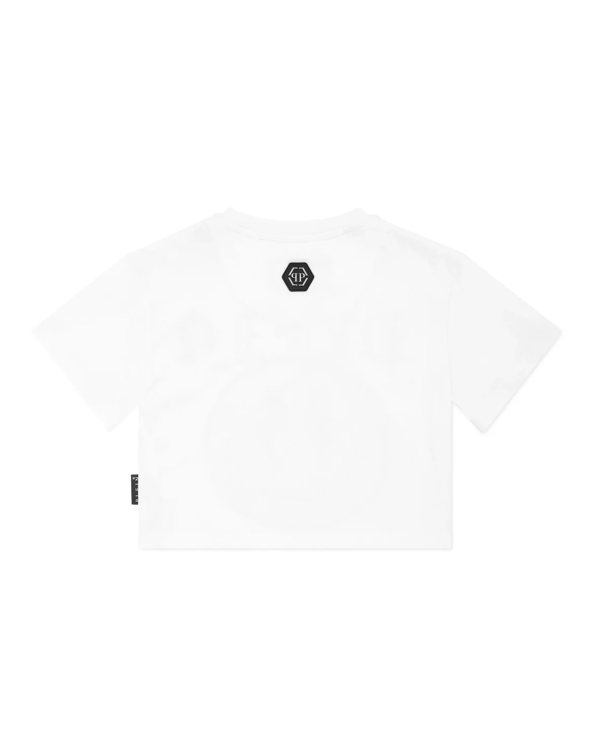 Cropped T-shirt Round Neck SS Smile, цвет: Белый