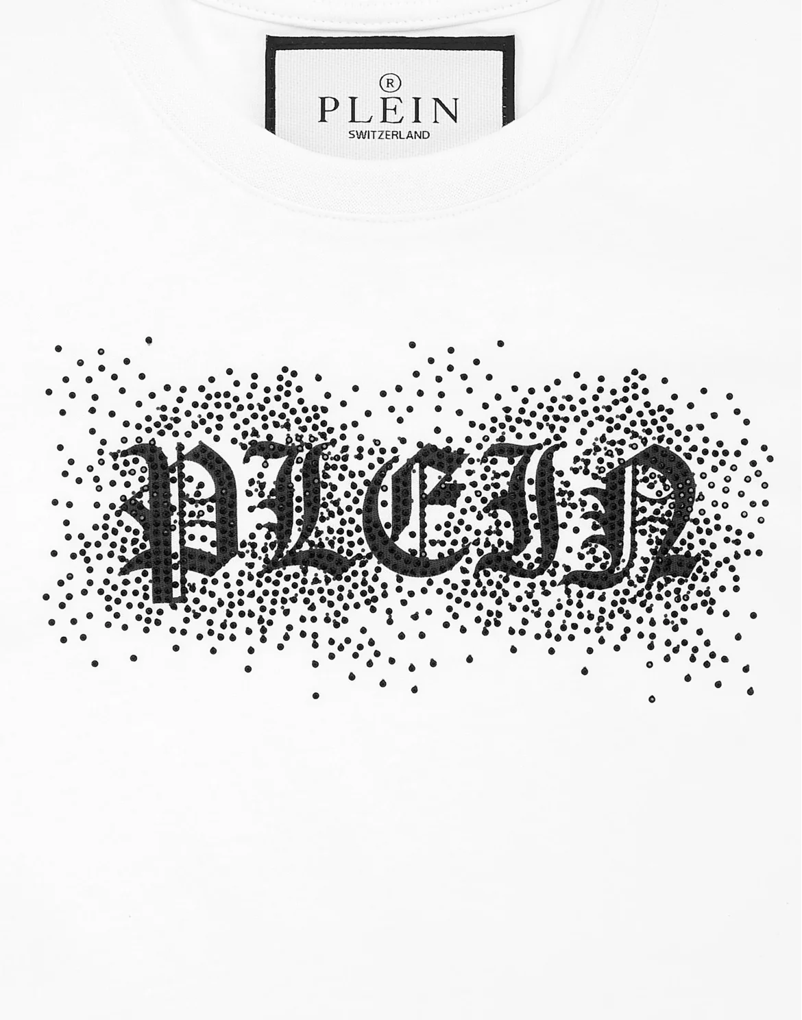 Jersey T-Shirt Sexy Pure SS Strass Gothic Plein, цвет: Белый