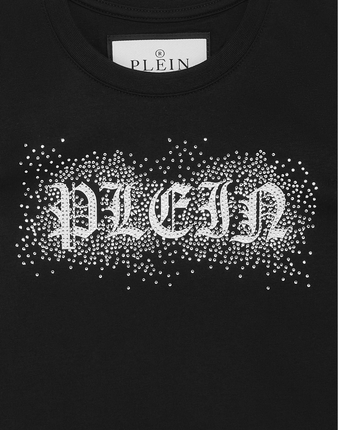 Jersey T-Shirt Sexy Pure SS Strass Gothic Plein, цвет: Черный