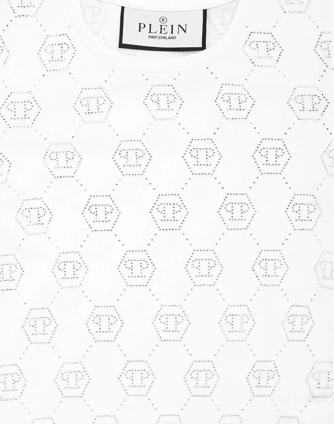 Jersey T-Shirt Sexy Pure SS Monogram Strass, цвет: Белый