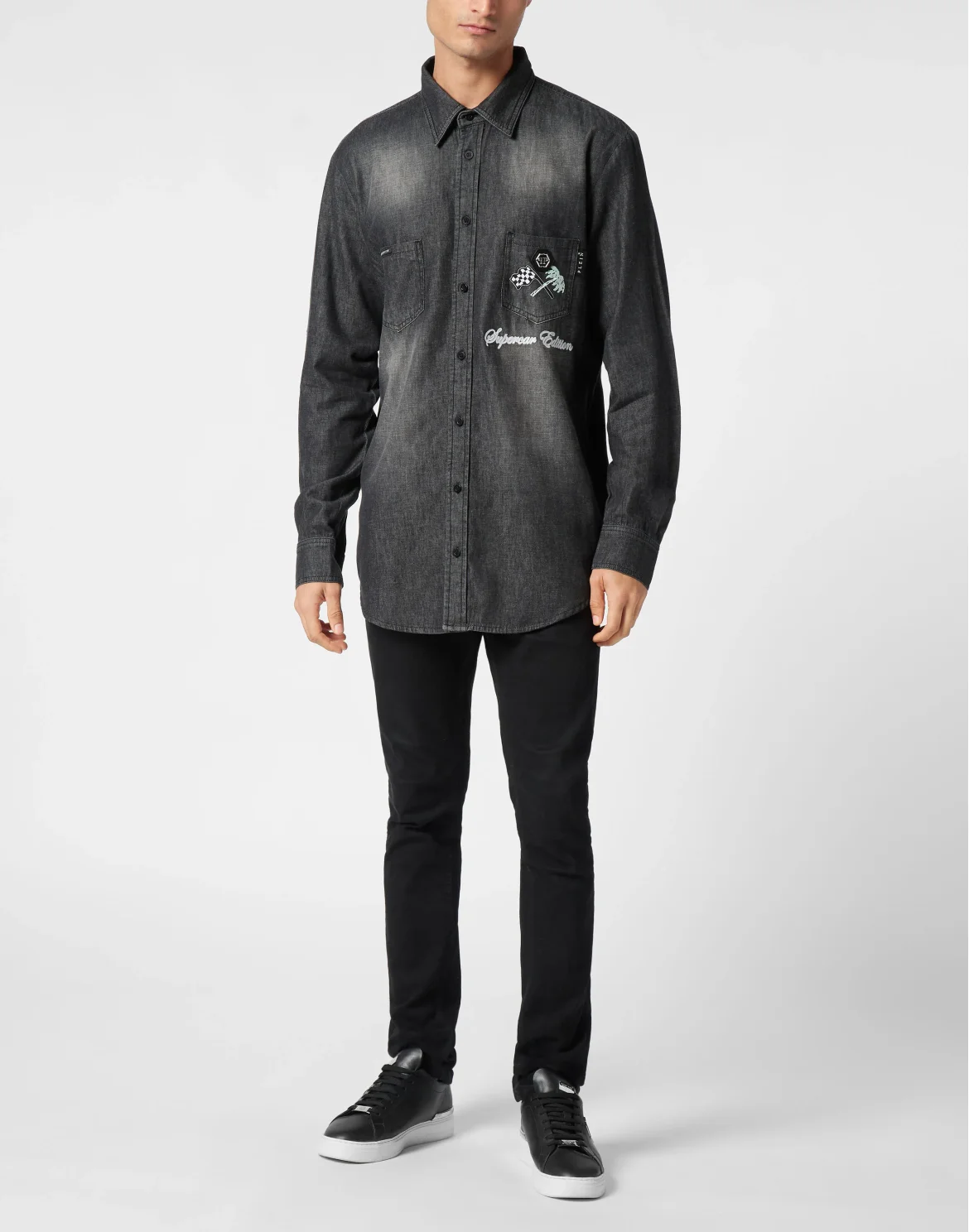 Denim Shirt LS Cars Racing, цвет: Черный