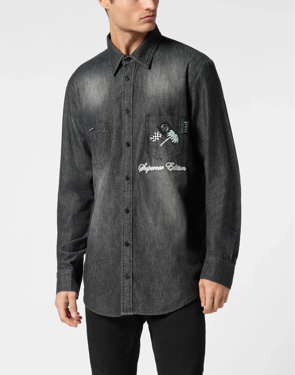 Denim Shirt LS Cars Racing, цвет: Черный