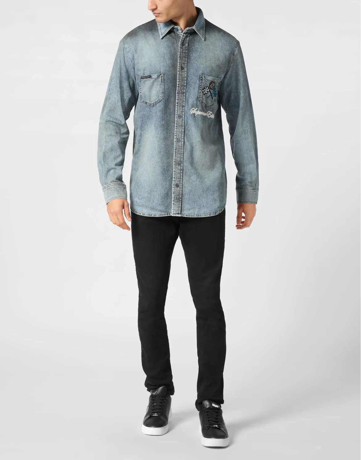 Denim Shirt LS Cars Racing, цвет: Серый