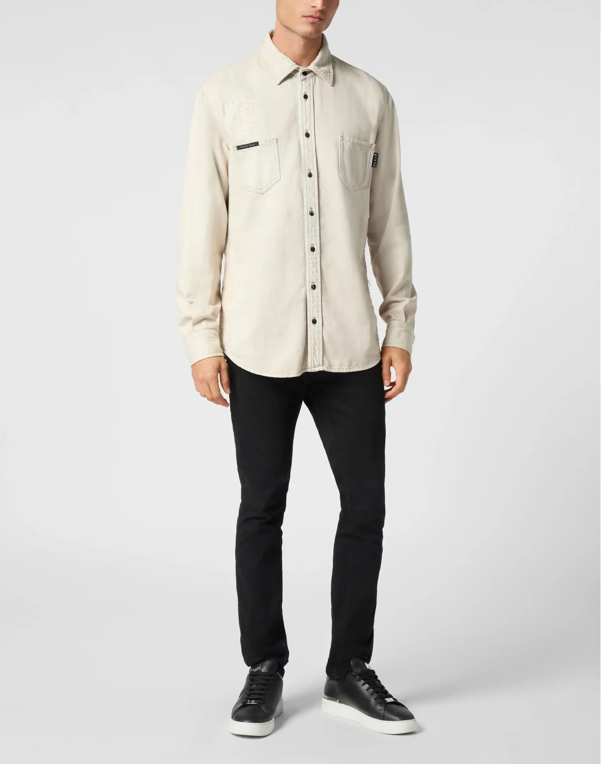 Denim Shirt LS, цвет: Бежевый