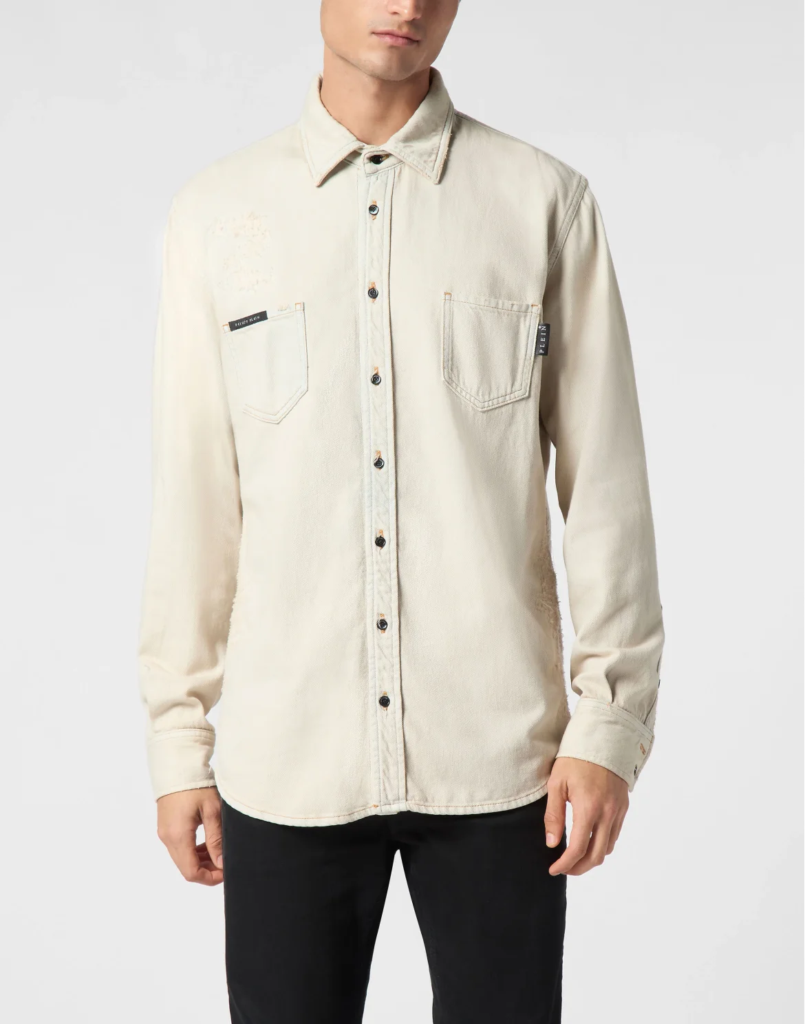 Denim Shirt LS, цвет: Бежевый