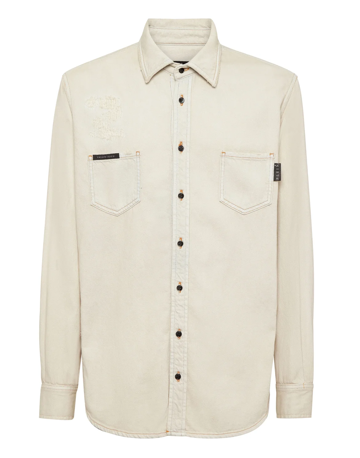 Denim Shirt LS, цвет: Бежевый