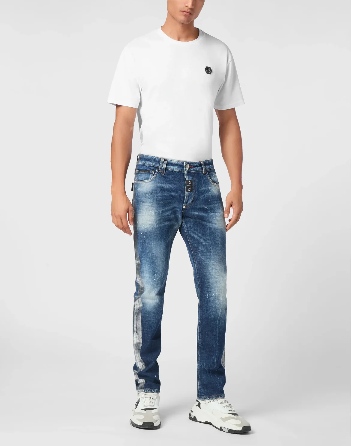 Super Straight Cut Trousers Paisley Bandana, цвет: Синий