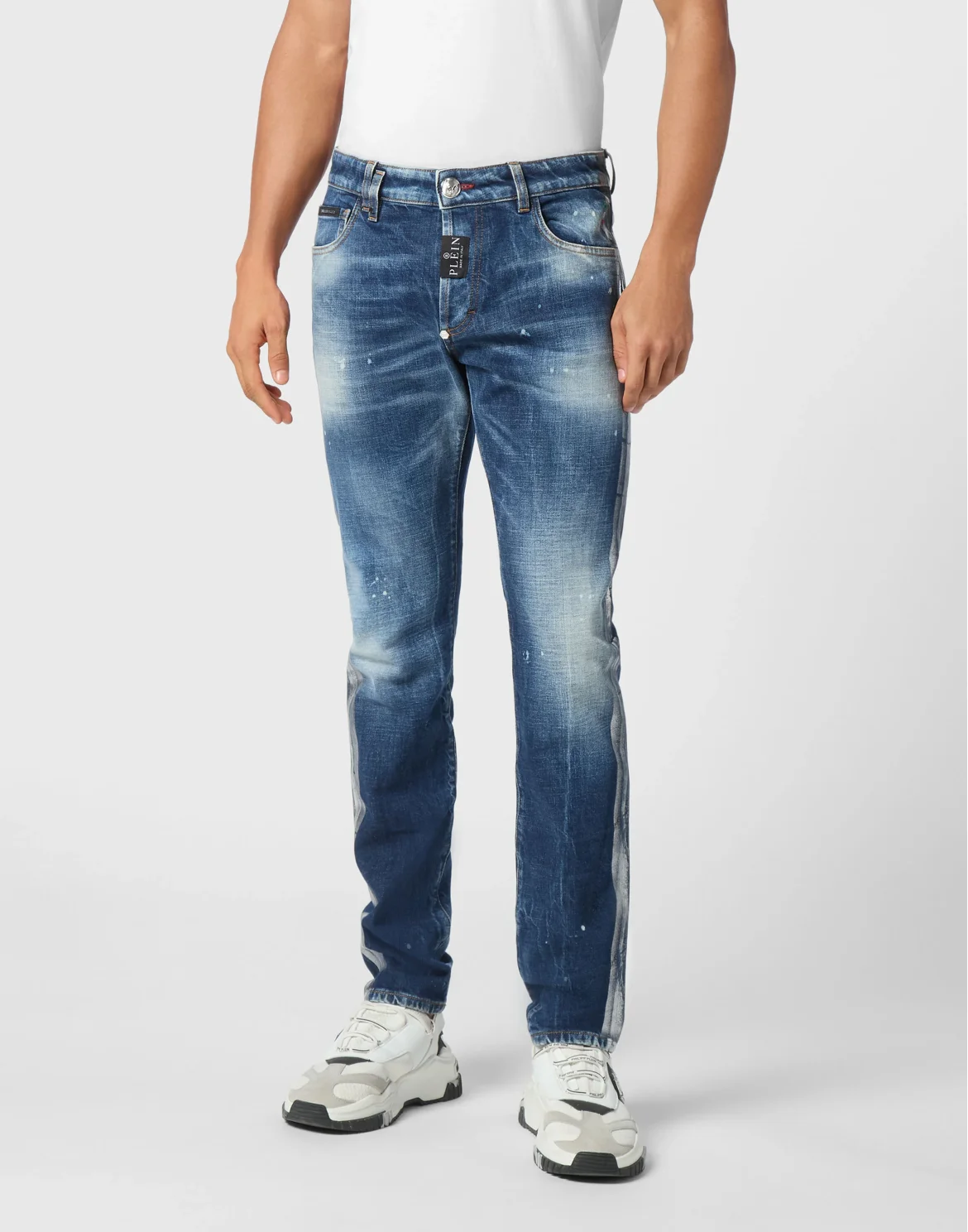 Super Straight Cut Trousers Paisley Bandana, цвет: Синий
