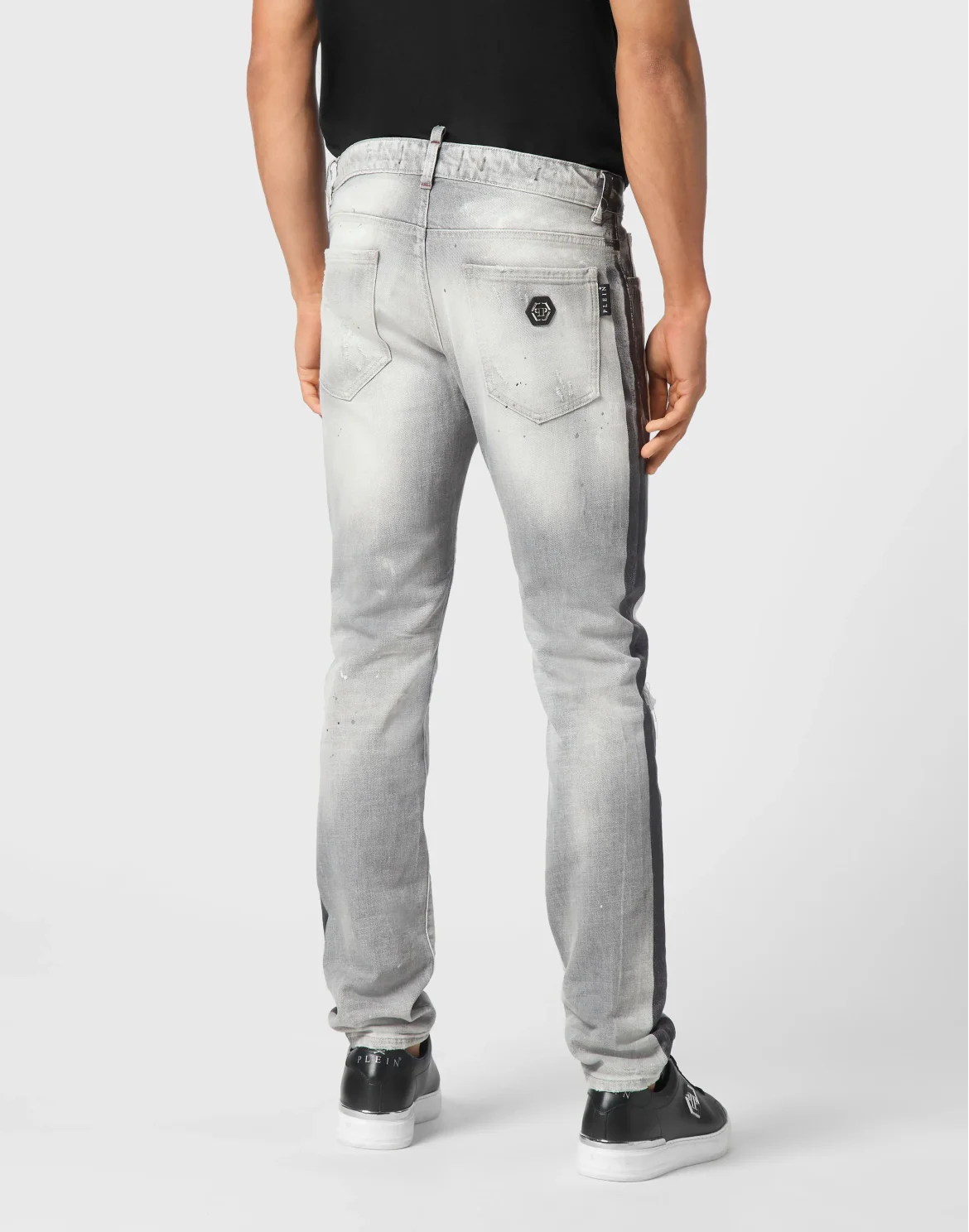 Super Straight Cut Trousers Paisley Bandana, цвет: Серый