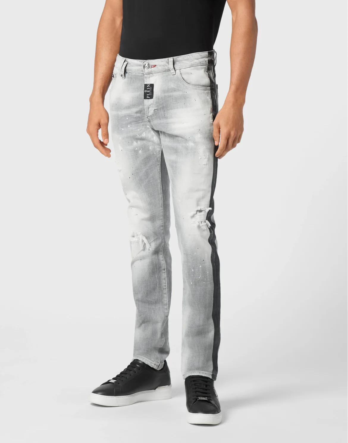 Super Straight Cut Trousers Paisley Bandana, цвет: Серый