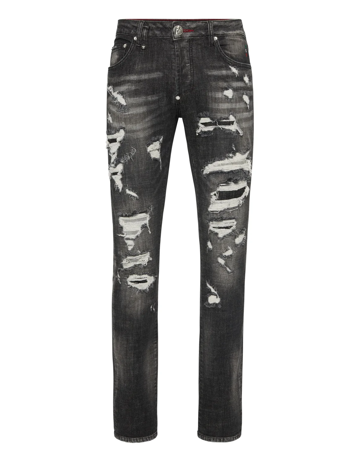 Denim Super Straight Cut Fit Trousers Cars Racing, цвет: Черный