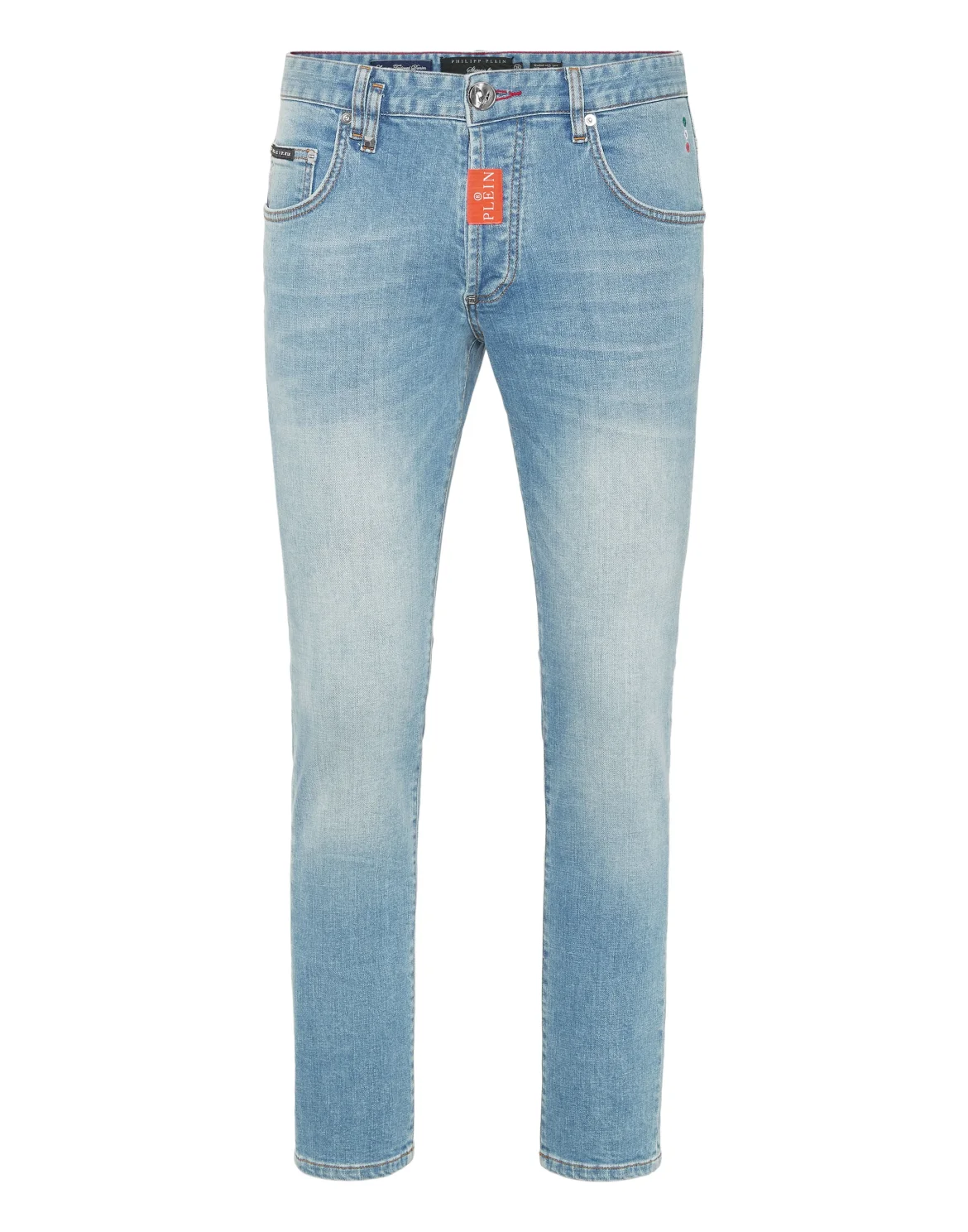 Denim Skinny Fit Trousers Hexagon, цвет: Синий