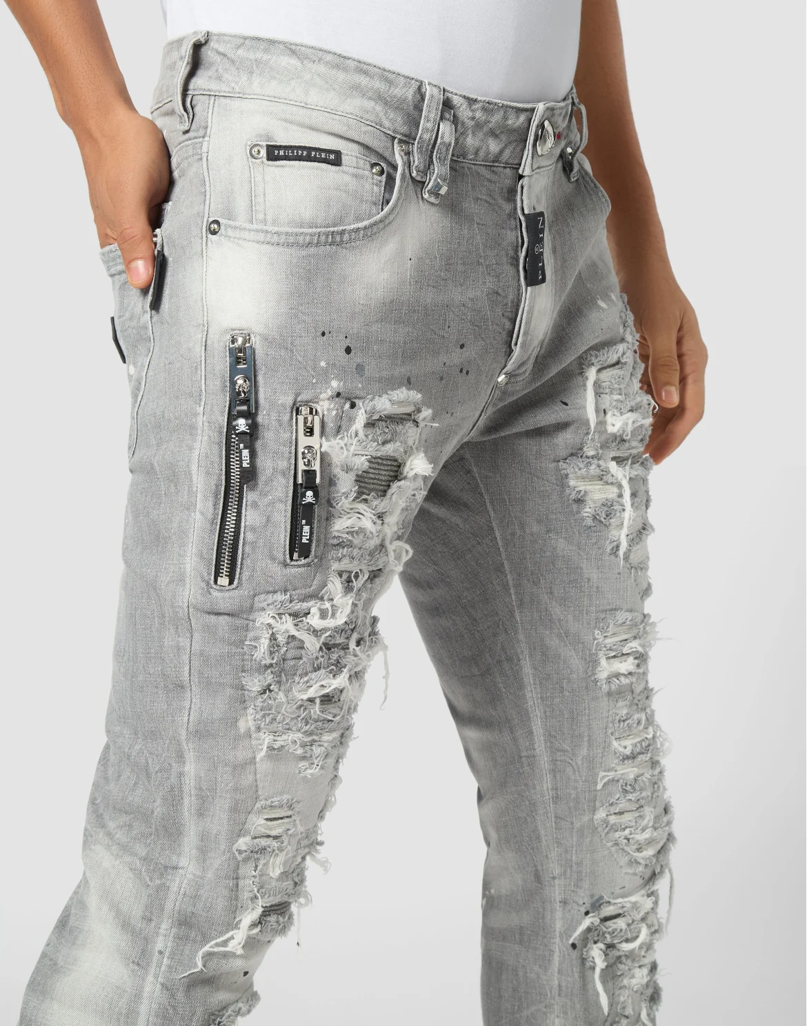 Denim Rock Star Fit Trousers Flame, цвет: Серый
