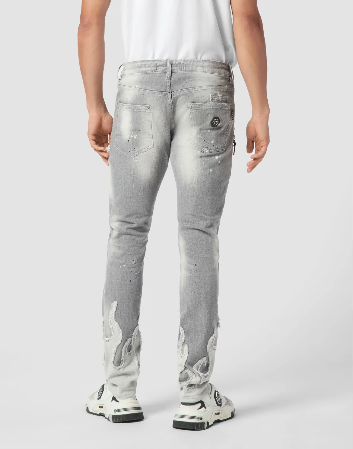 Denim Rock Star Fit Trousers Flame, цвет: Серый