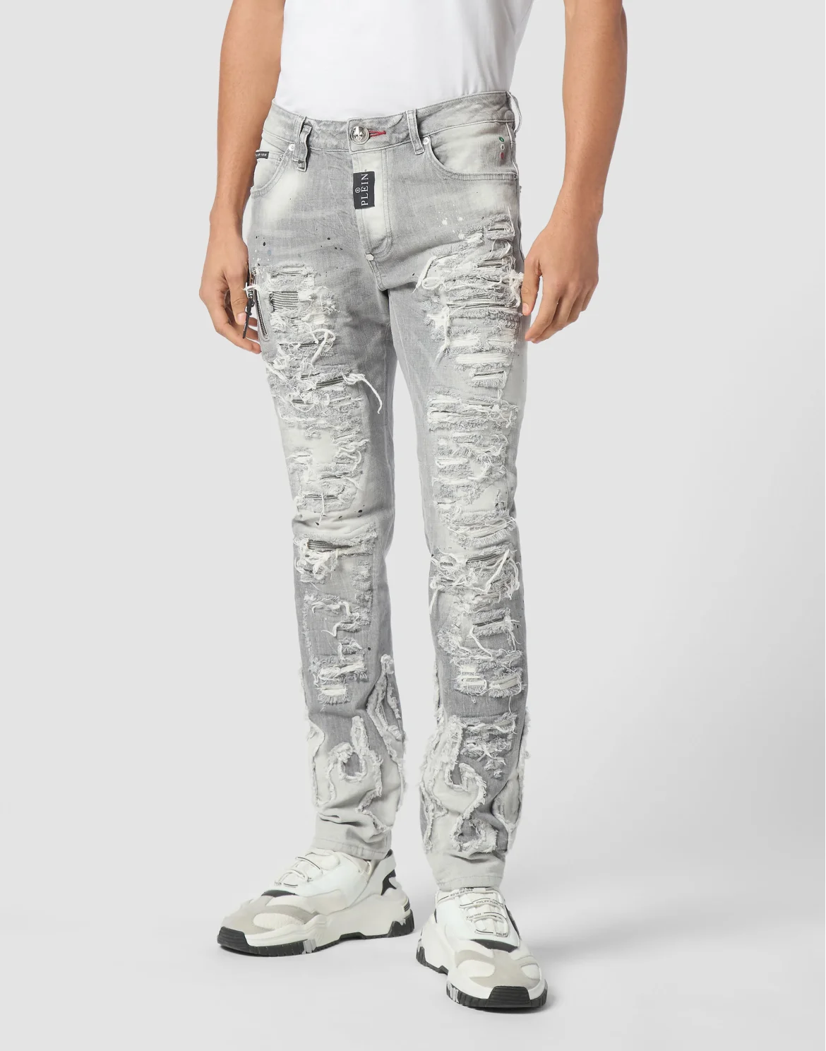 Denim Rock Star Fit Trousers Flame, цвет: Серый
