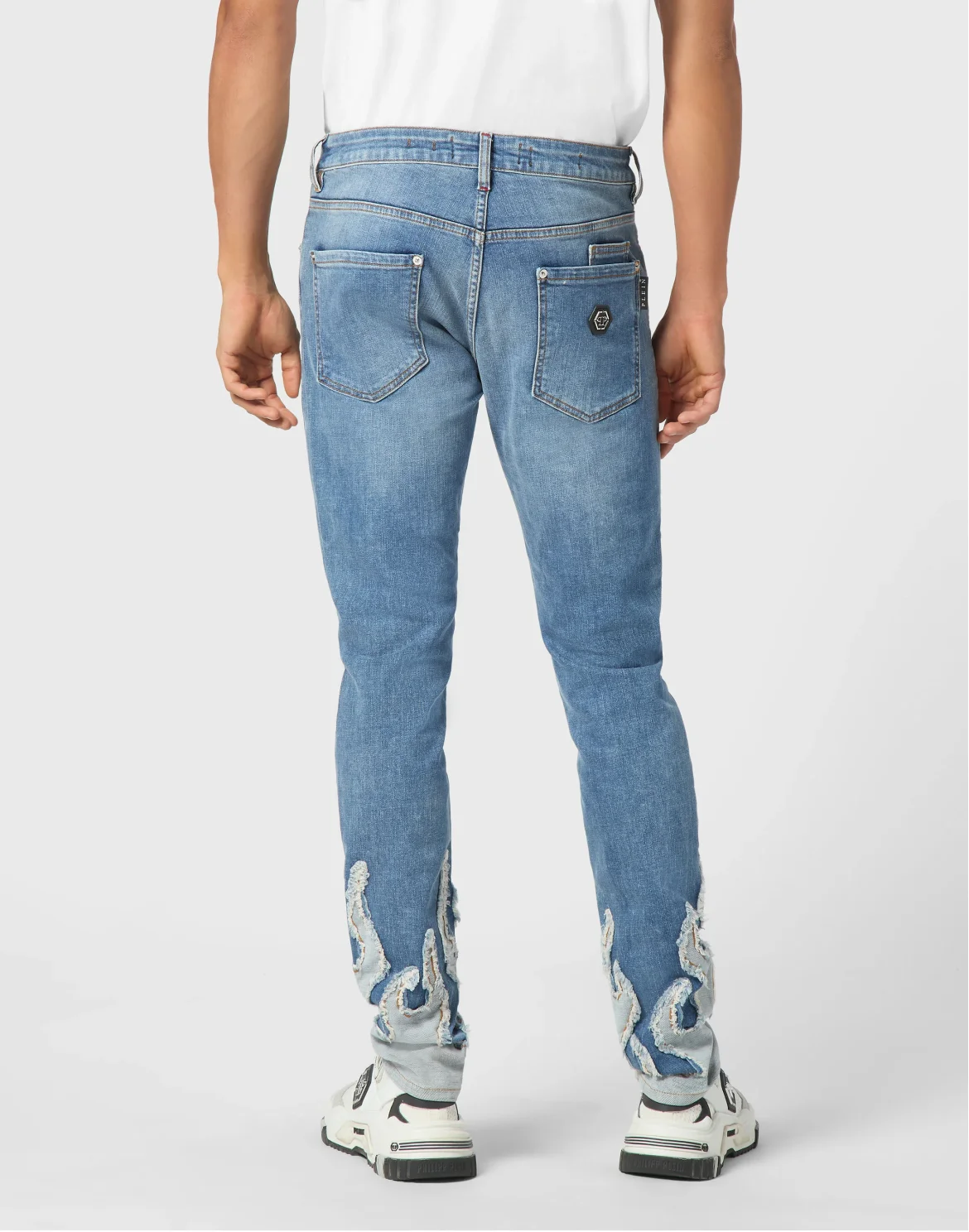 Denim Super Straight Cut Fit Trousers Flame, цвет: Серый