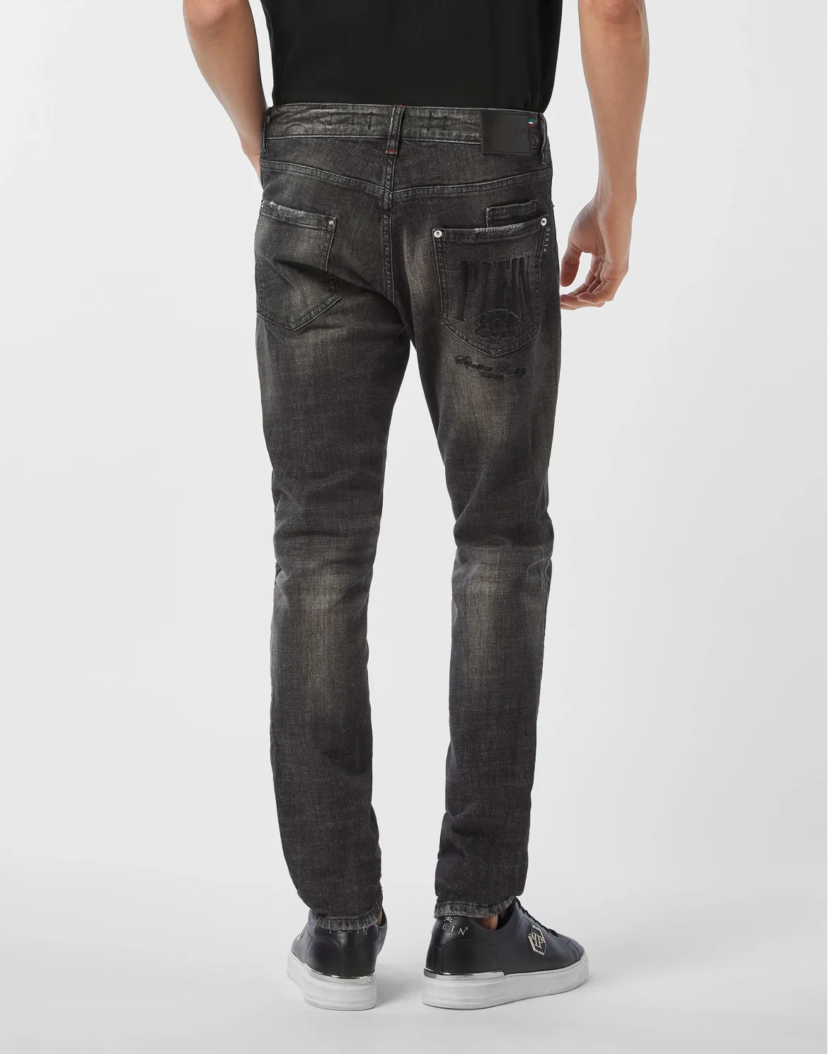 Denim Super Straight Cut Trousers Racing Club, цвет: Черный