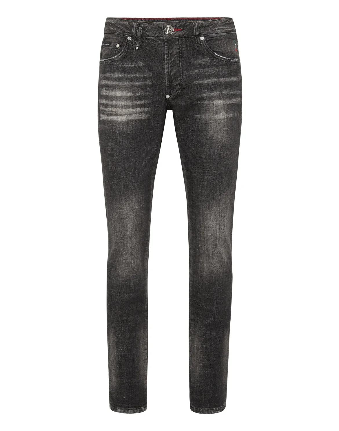 Denim Super Straight Cut Trousers Racing Club, цвет: Черный