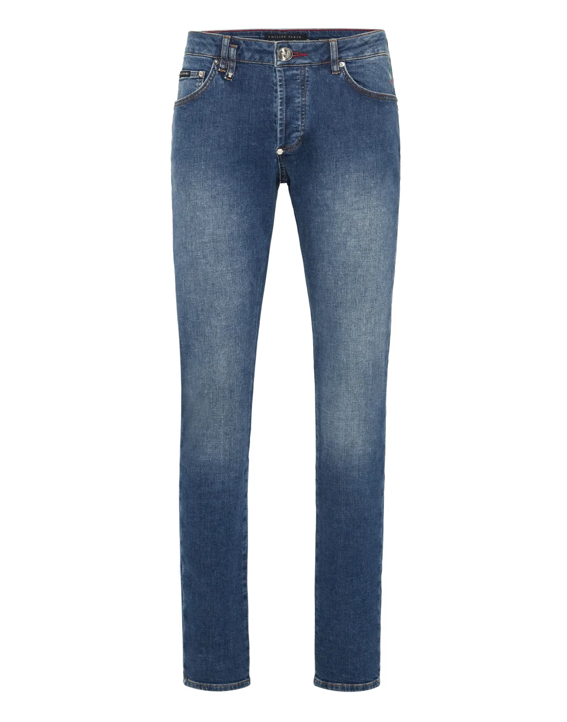 Denim Super Straight Cut Trousers Racing Club, цвет: Синий