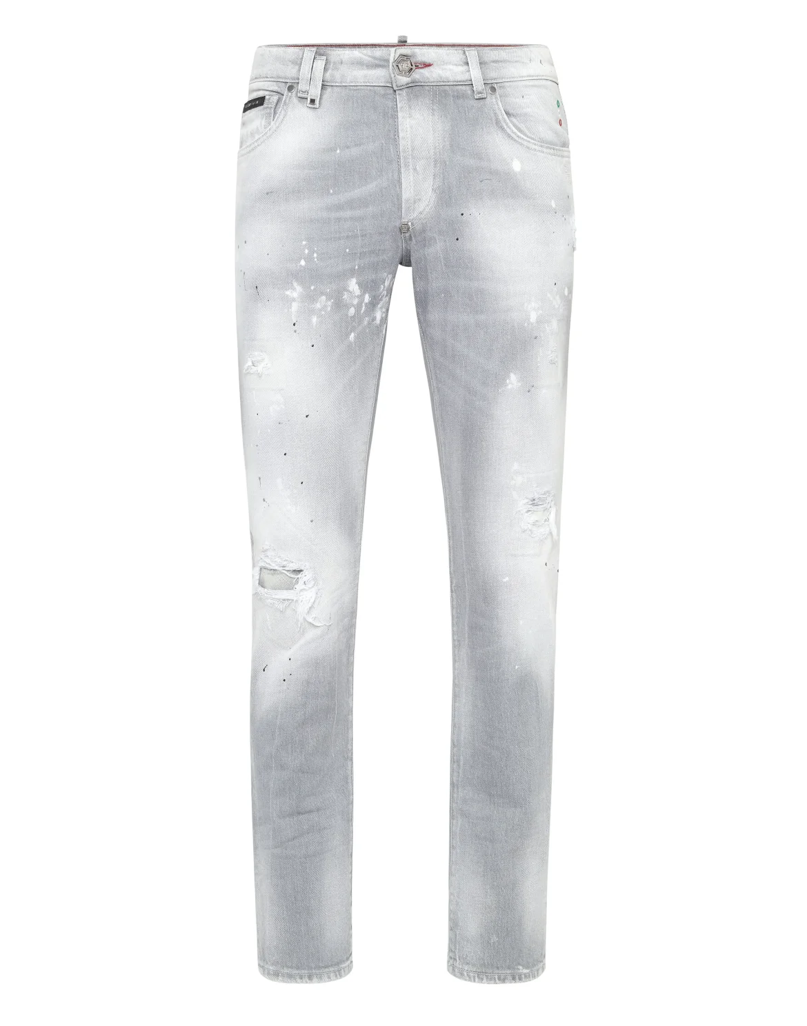 Denim Super Straight Cut Trousers Smile, цвет: Серый