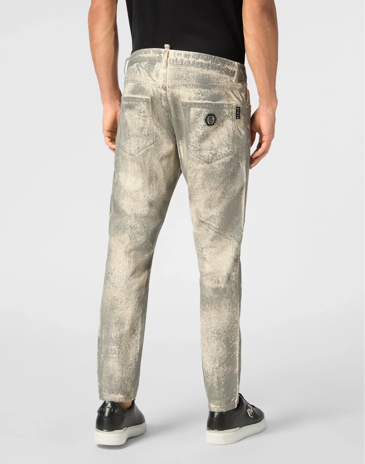 Denim Skinny Trousers, цвет: Бежевый