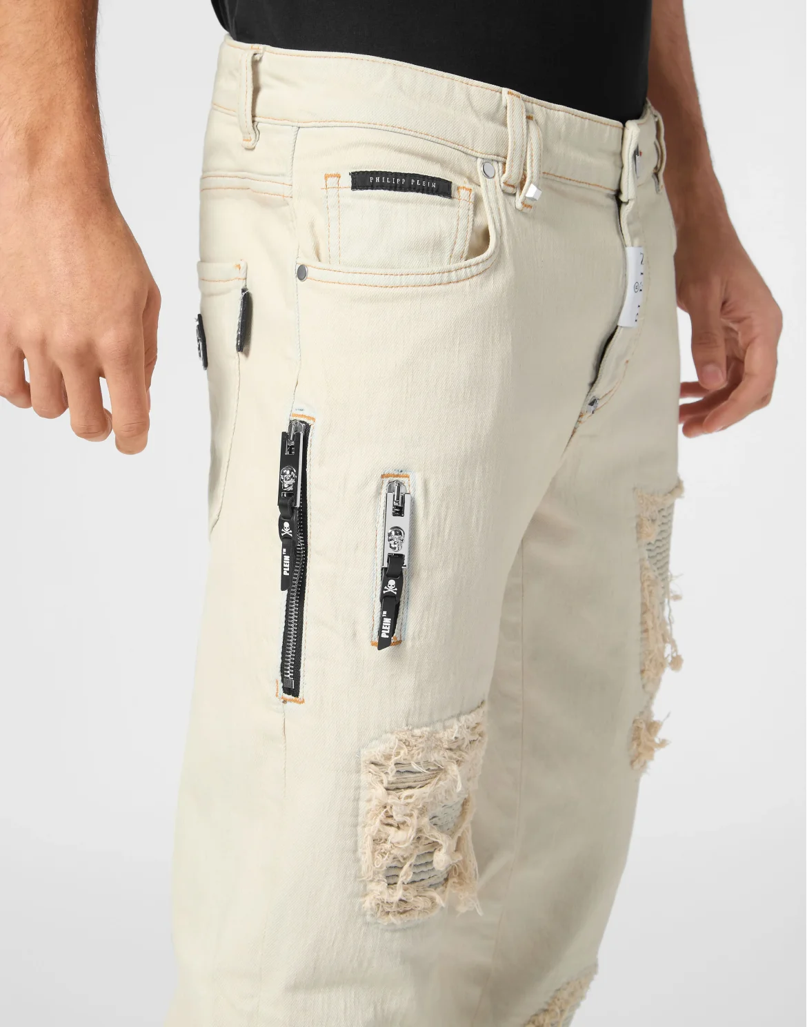 Denim Rock Star Fit Trousers, цвет: Бежевый
