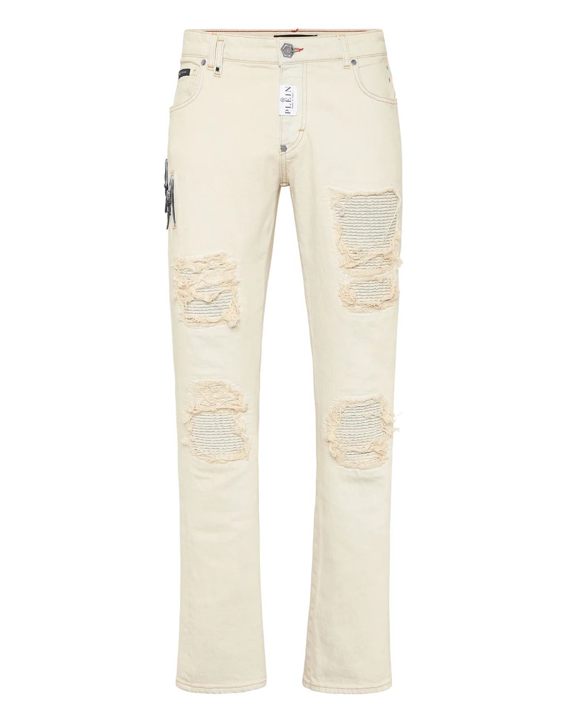 Denim Rock Star Fit Trousers, цвет: Бежевый