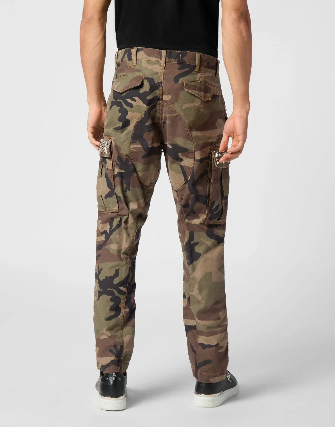 Denim Cargo Trousers Studs, цвет: Камуфляж