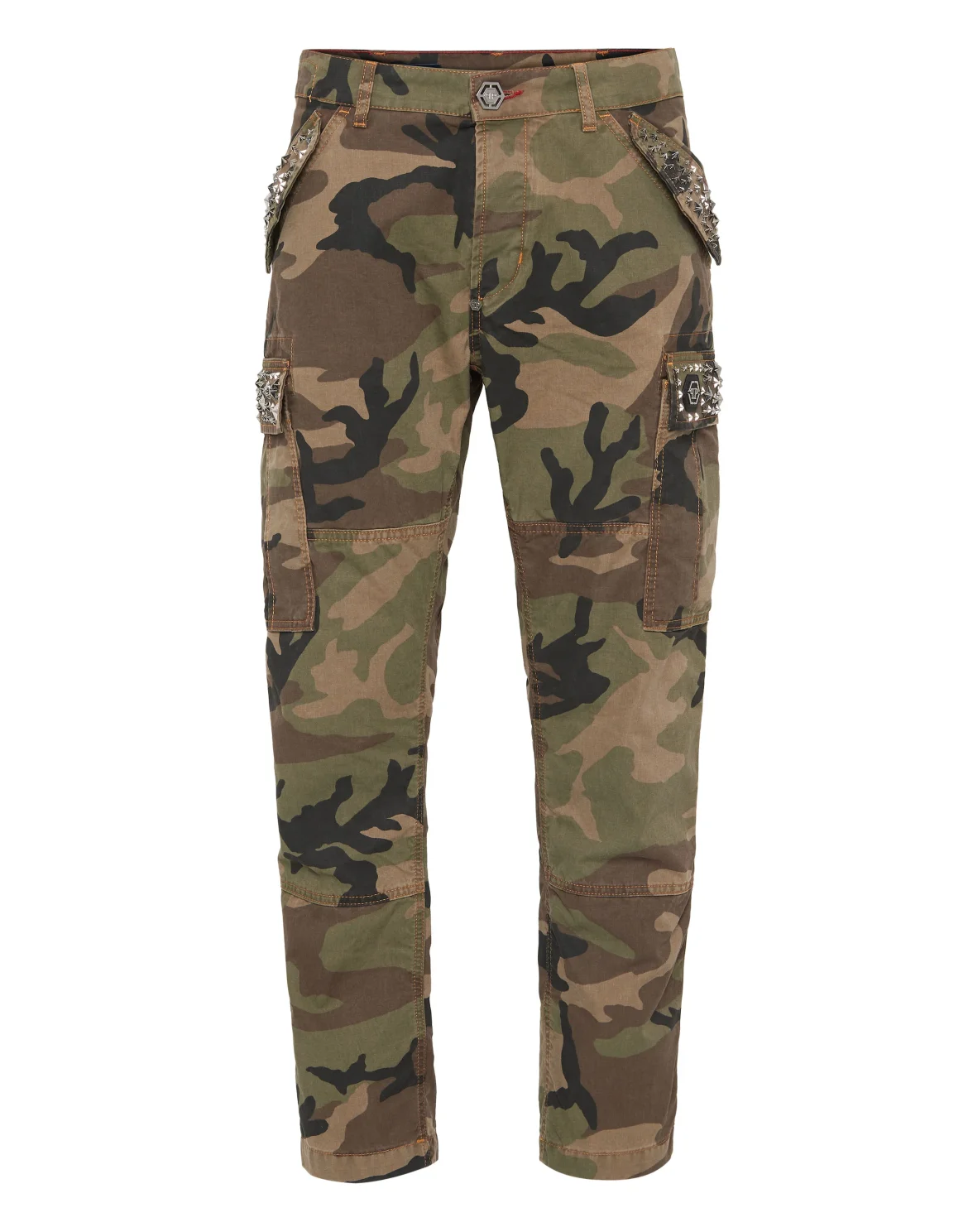 Denim Cargo Trousers Studs, цвет: Камуфляж