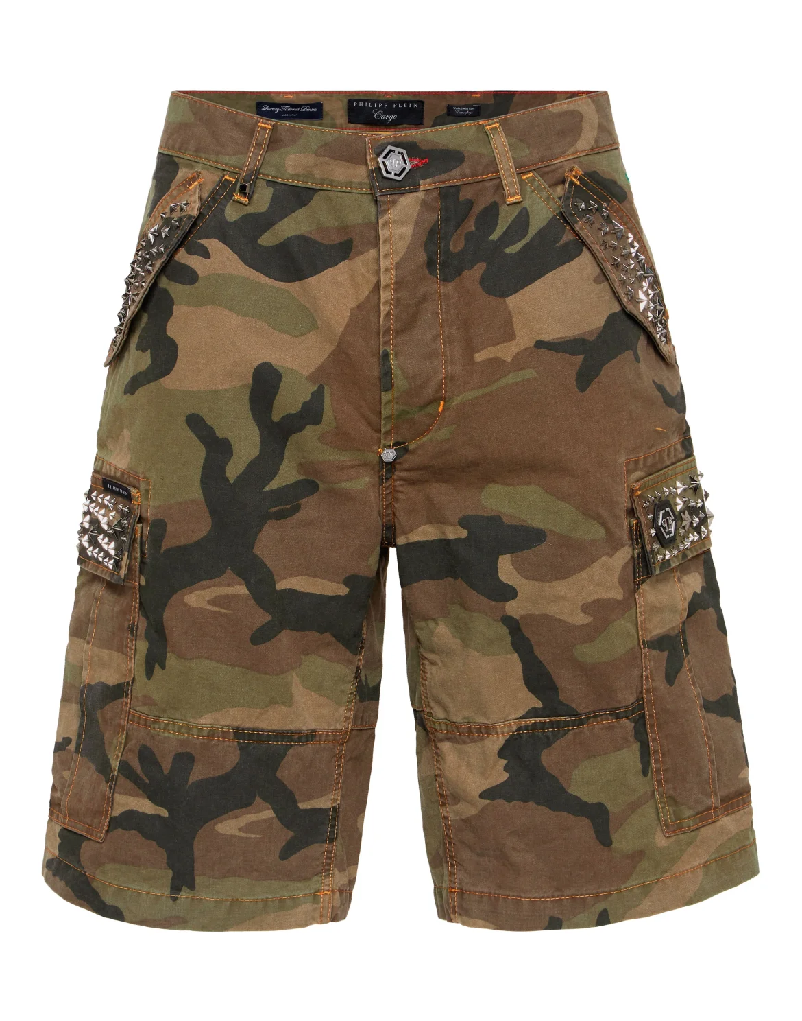 Denim Cargo Shorts Studs, цвет: Камуфляж