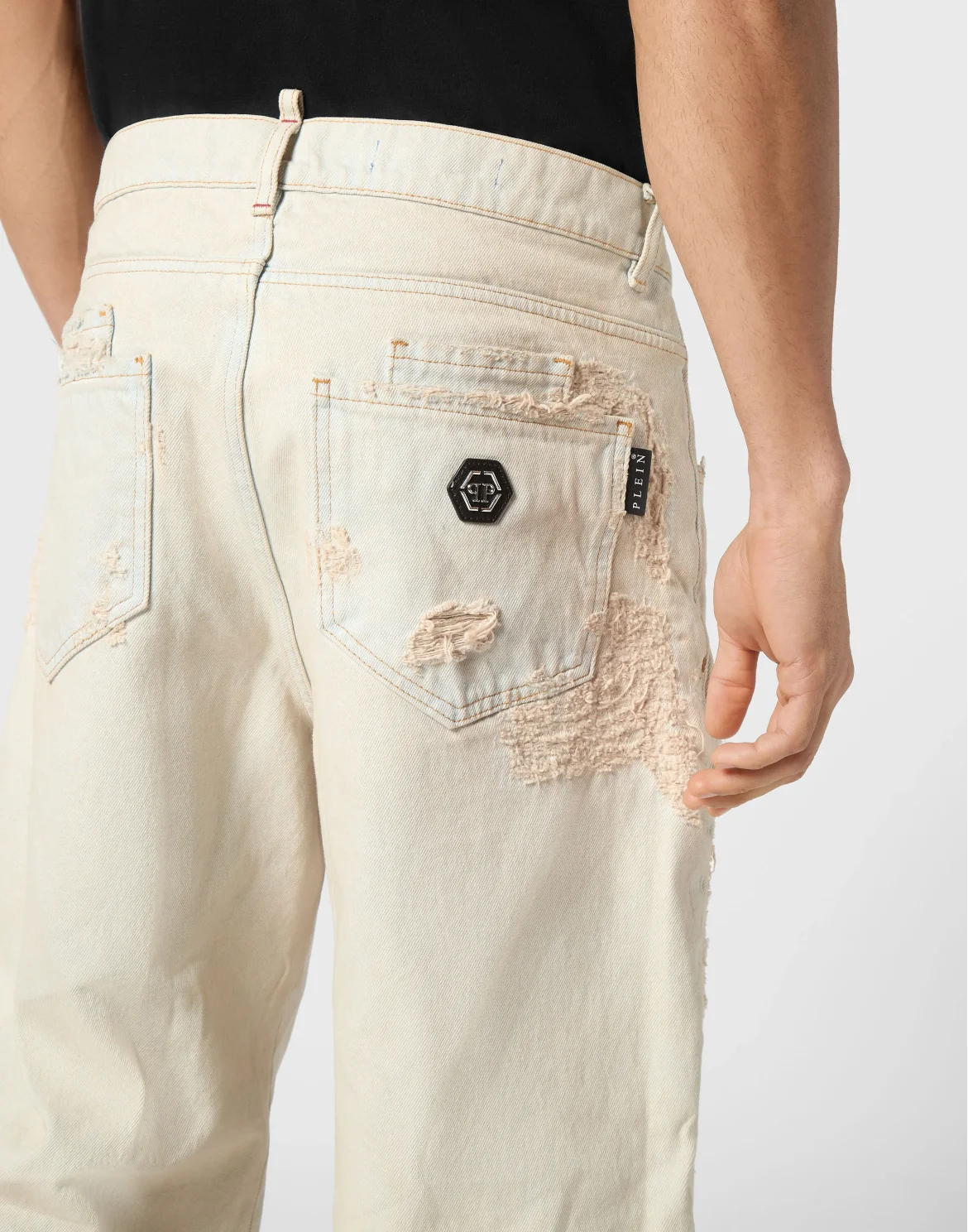 Denim Beach Boy Fit Trousers, цвет: Бежевый