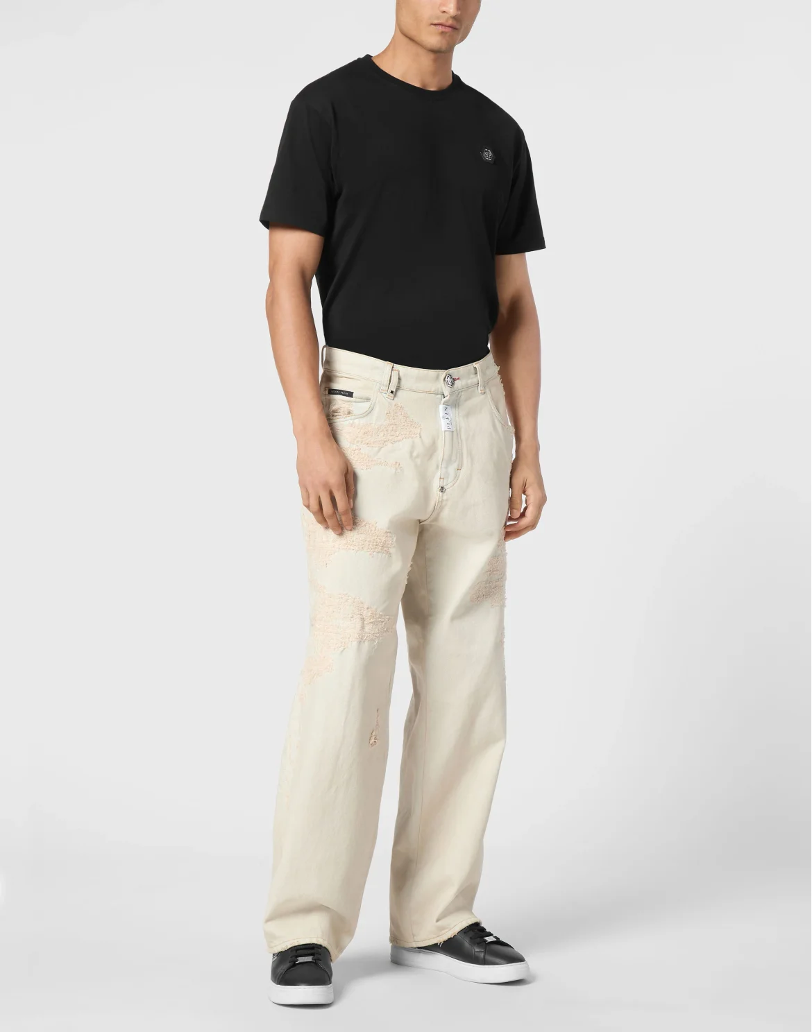 Denim Beach Boy Fit Trousers, цвет: Бежевый