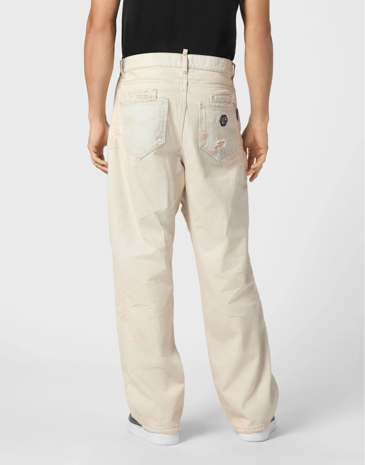 Denim Beach Boy Fit Trousers, цвет: Бежевый