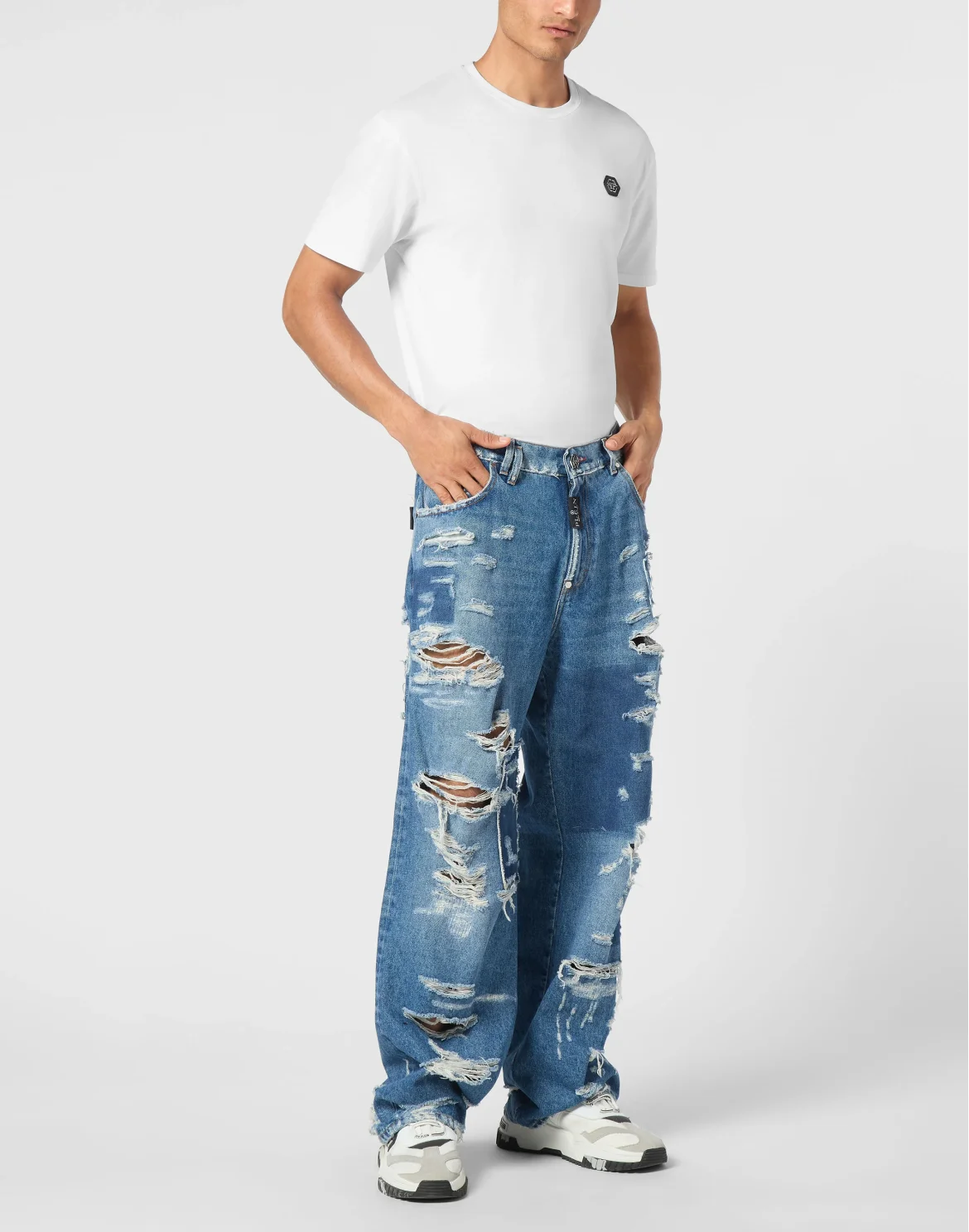 Denim Beach Boy Fit Trousers, цвет: Синий