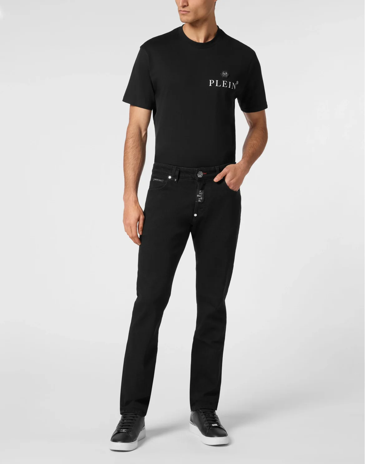 Denim Trousers Super Straight Cut, цвет: Черный