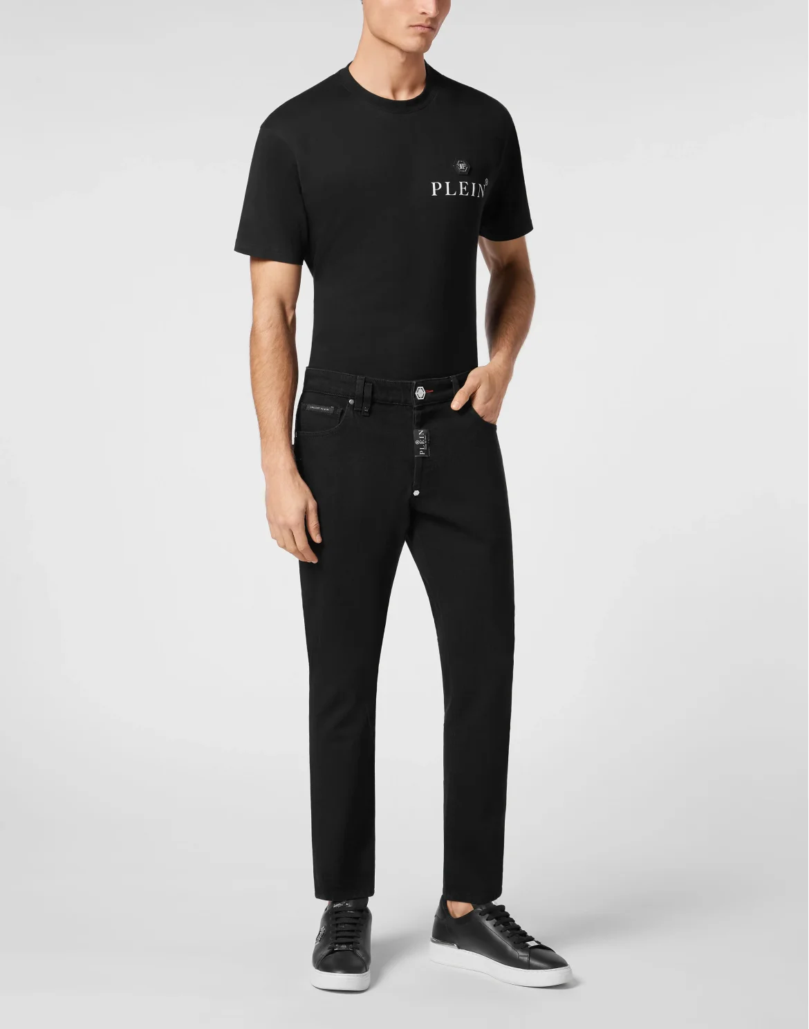 Denim Trousers Skinny Fit, цвет: Черный
