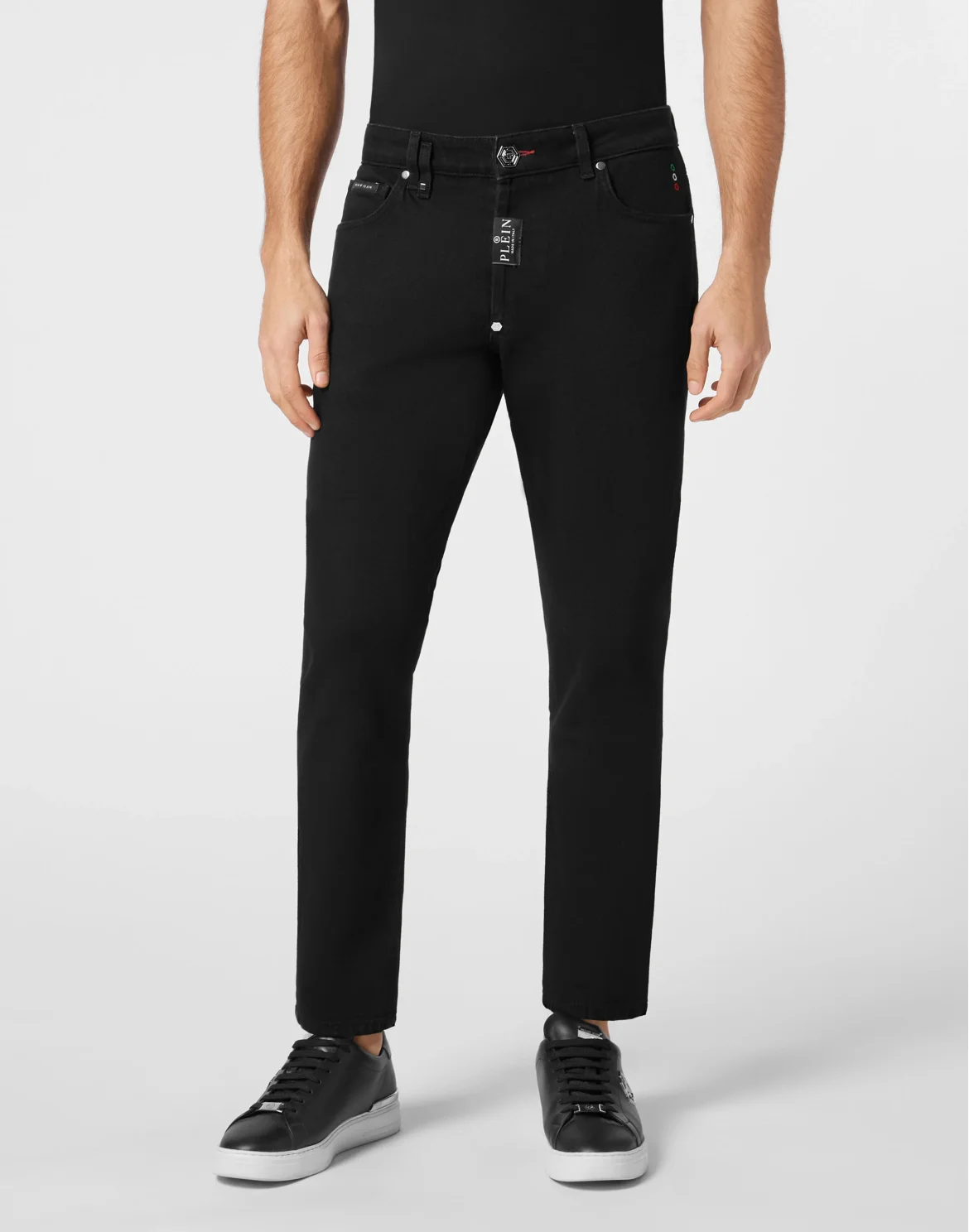 Denim Trousers Skinny Fit, цвет: Черный
