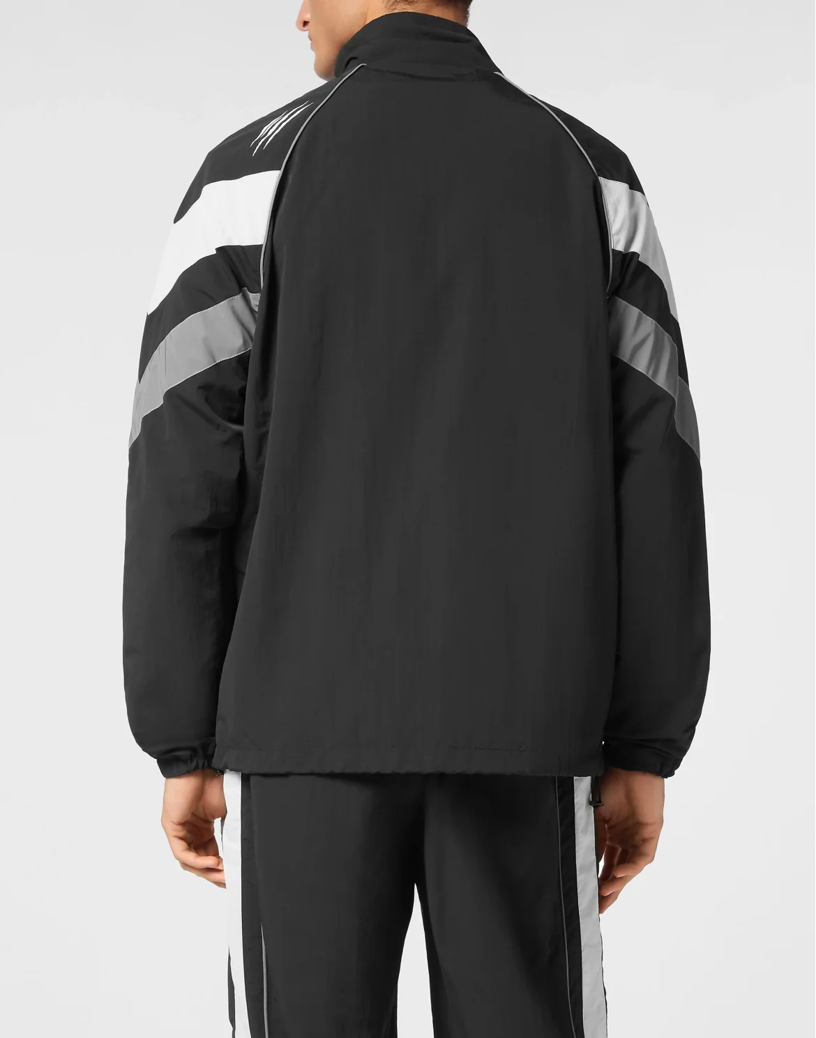 Nylon Jogging Bomber Jacket LS Scratch, цвет: Черный