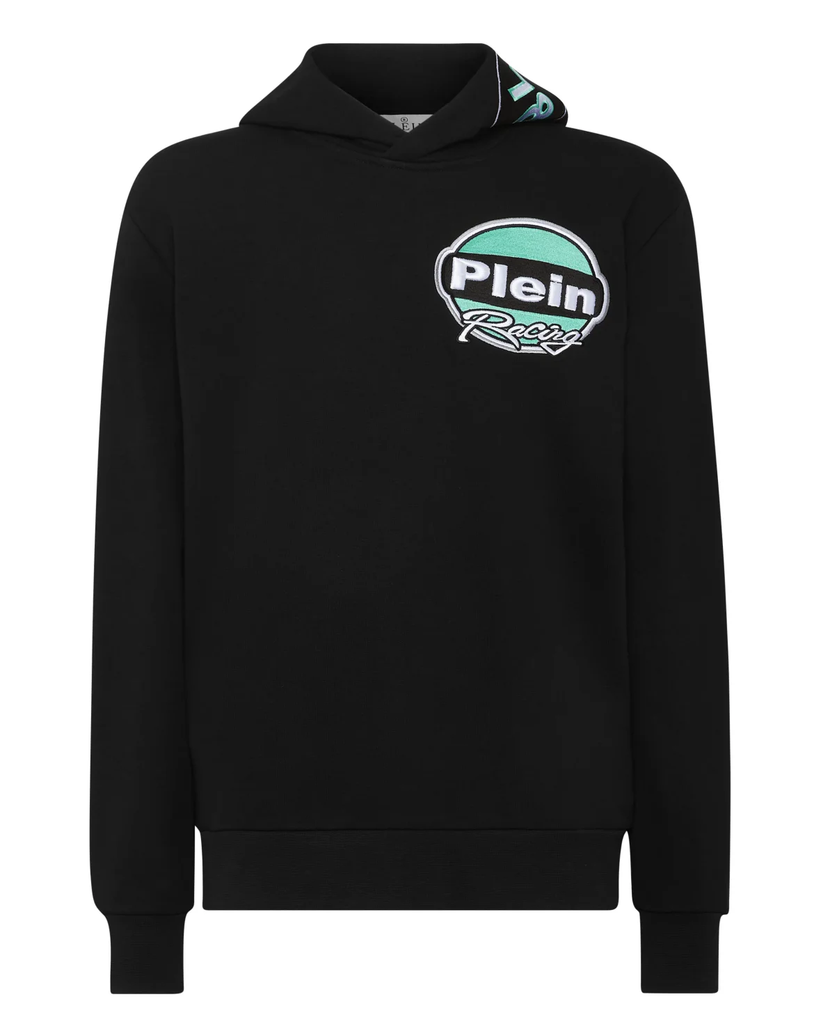 Hoodie Sweatshirt LS Strass Cars Racing, цвет: Черный