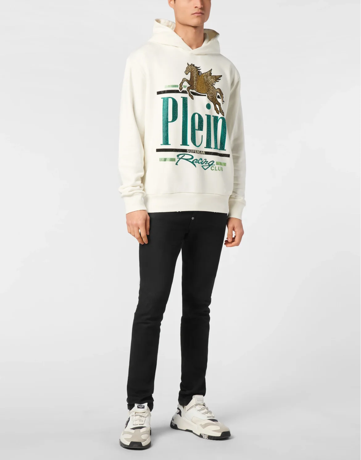 Hoodie Sweatshirt LS Racing Club, цвет: Бежевый