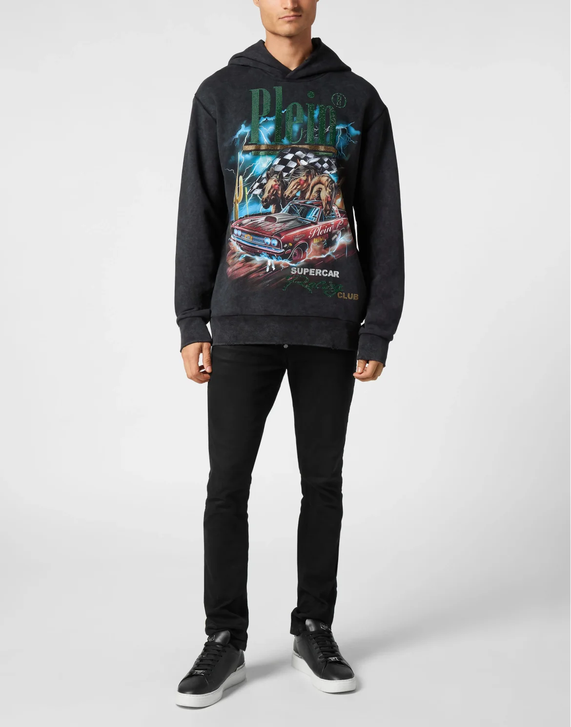 Hoodie Sweatshirt LS Racing Club, цвет: Черный