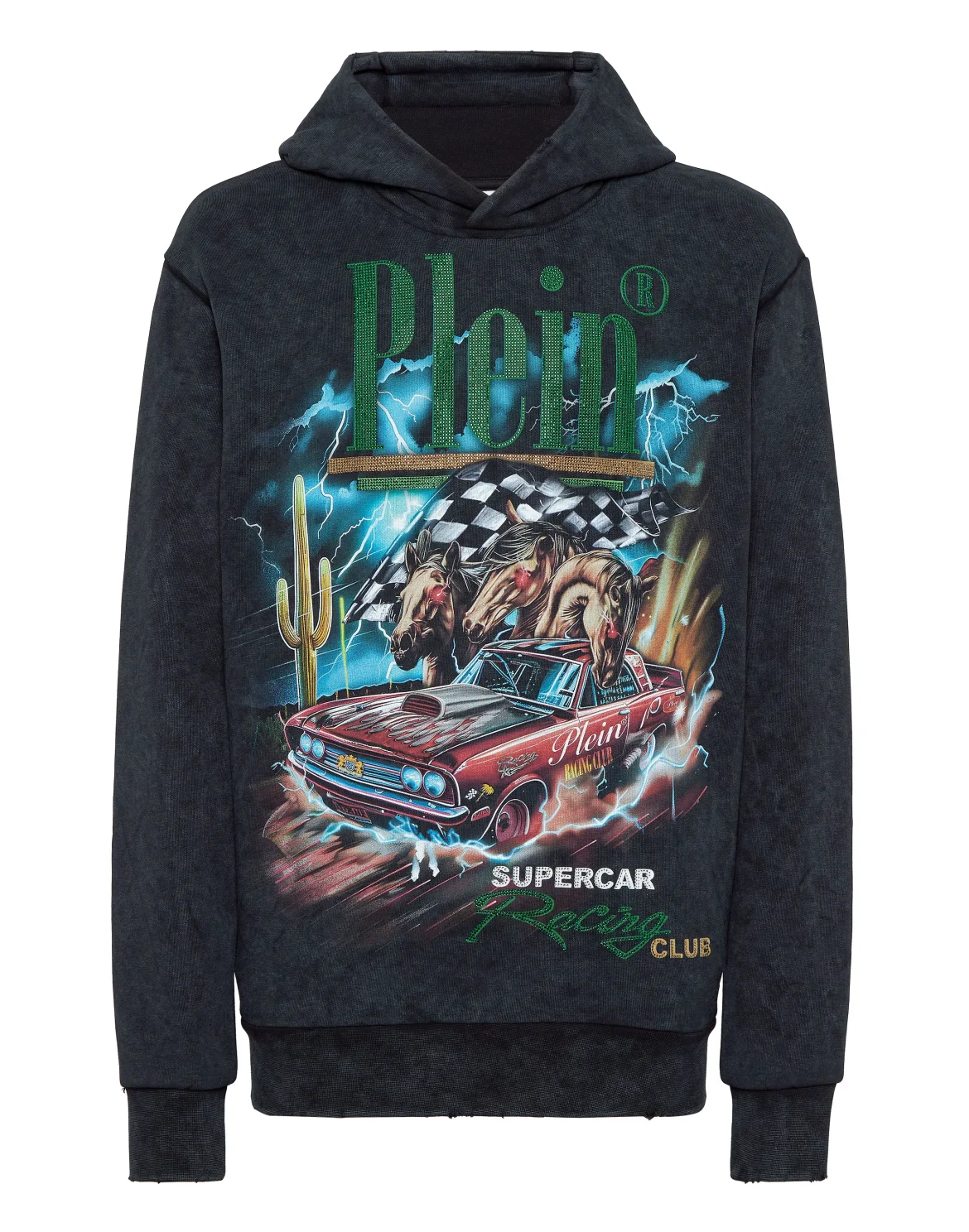 Hoodie Sweatshirt LS Racing Club, цвет: Черный