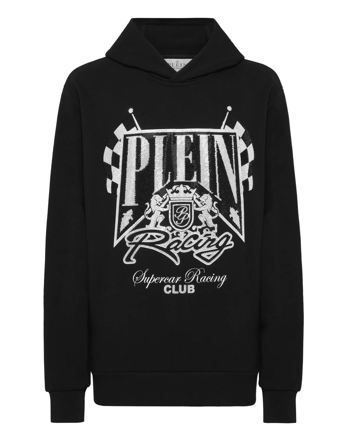 Hoodie Sweatshirt LS Strass Racing Club, цвет: Черный